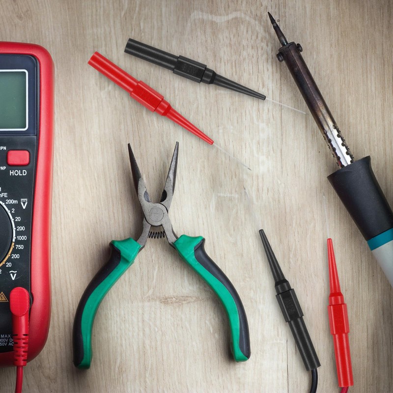 4Pcs 0.7mm Test Probe Pins, Multimeter Probes Non-Destructive Insulation Wire