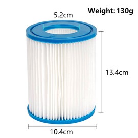 2 Pack Filter Cartridges for Bestway, Type II Filter for Swimming Pool,Compatible with Lay Z Spa Filter,Easy Cleaning Hot Tub Filter Cartridges