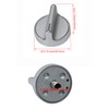 1 Pcs Oven Knob Surface Burner Control Cooktop Knob Silver