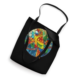 Sun Conure Stained Glass Tote Bag