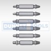 Dunnet Tools 6pc Bolt Extractor Set Remove Stripped Head Screws