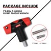 FIND BUY TOOL T-Handle Preset Torque Wrench, Precision Click-Type Torque