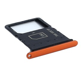 Ygpmoiki for Motorola Moto Razr 2024 /Razr 50 Sim Card Tray XT2453-3 Micro SD Card Slot Single Sim Card Tray Holder Replacement Orange，with Pin