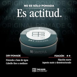 Cera para Cabello Hombre 120 gr | Dry Pomade Fijación Suave | Aspecto Matte sin Brillo | Pomada para Cabello Hombre Sin Químicos Agresivos | Productos para el Cabello | THE GOOD GUYS BRAND