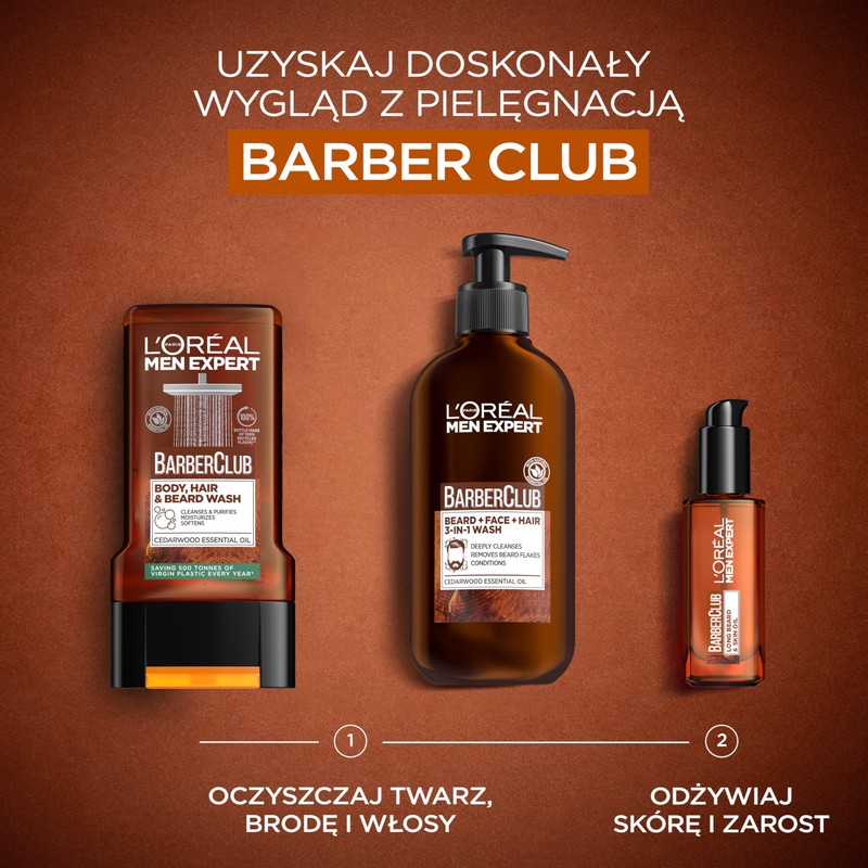 L'ORÉAL Care Men Expert Barber 3-in-1 Wash Gel 250ml