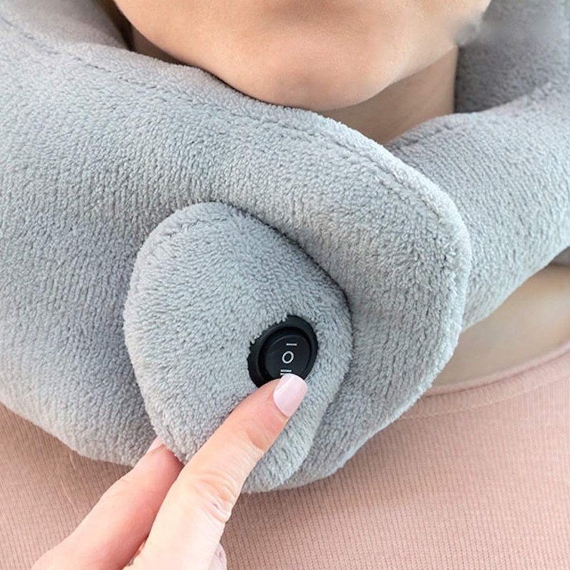 Vibrating Massage Pillow Soft Vibrating Massaging Neck Pillow Massage Therapy