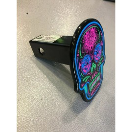 Barn Of All Trades SUGAR SKULL Colorful Hitch Cover - Heavy Duty Powder Coated Steel