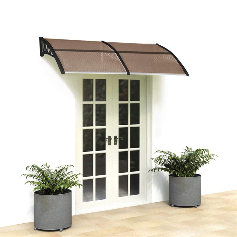 Window Awning Door Canopy,35" x 77" Polycarbonate Cover Front Door