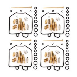Set of 4 Deluxe Carburetor Rebuild Kit - Compatible with Honda CB650 81-82 CB650C 81 CB650SC 82