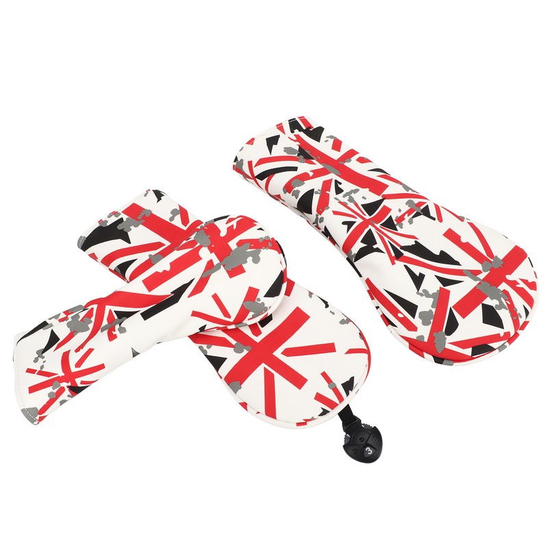 3Pcs Golf Club Head Cover Oxford Cloth British Flag Golf
