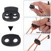 Apausvcm 10Pcs Shoe Lace Tie Locks, Plastic Elastic Cord Locks