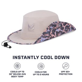 MISSION Cooling Bucket Hat, Reptilia Punch - Unisex Wide-Brim Hat for Men & Women - Lightweight, Foldable & Durable - Cools Up to 2 Hours - UPF 50 Sun Protection - Machine Washable