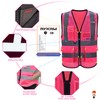 AYKRM breathable high viz Class 2 hi vis Zipper Front