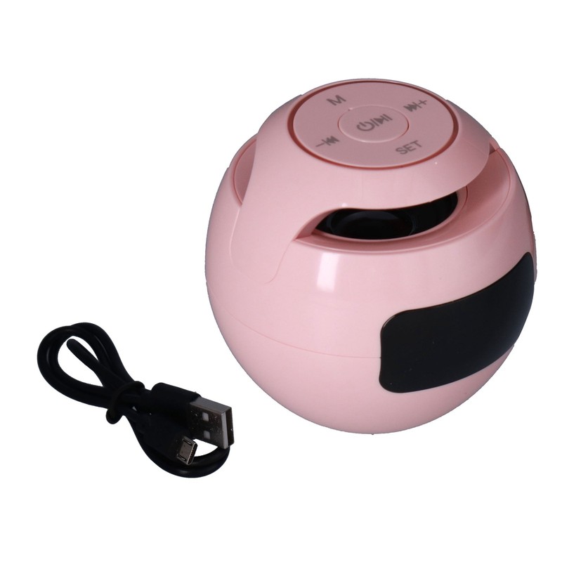 Multifunctional Bluetooth 5.0 Alarm Clock Speaker Rechargeable Ball Shape Portable