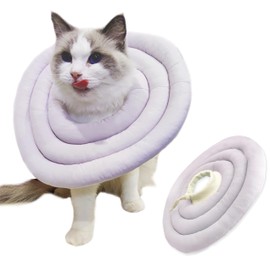 infisu Cat Cone Collar Soft (M Size), Cat Donut/Cat Cones to Stop Licking, Comfy Soft Recovery Collar for Cats/Kitten After Surgery, e-Collar/Elizabethan Collar