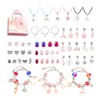 Charm Bracelet Making Kit Basic Bracelets Colored Beads Pendants Jewelry