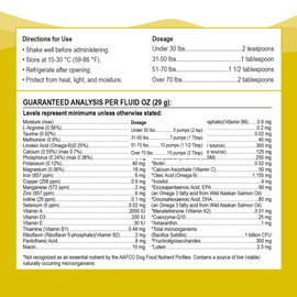 Vitamins for Dogs - Liquid Multivitamin for Dogs - Senior Dog Vitamins - Vitamins for Dogs with Probiotics - USA Made Dog Vitamins - Pet Vitamins for Dogs & Dog Supplements