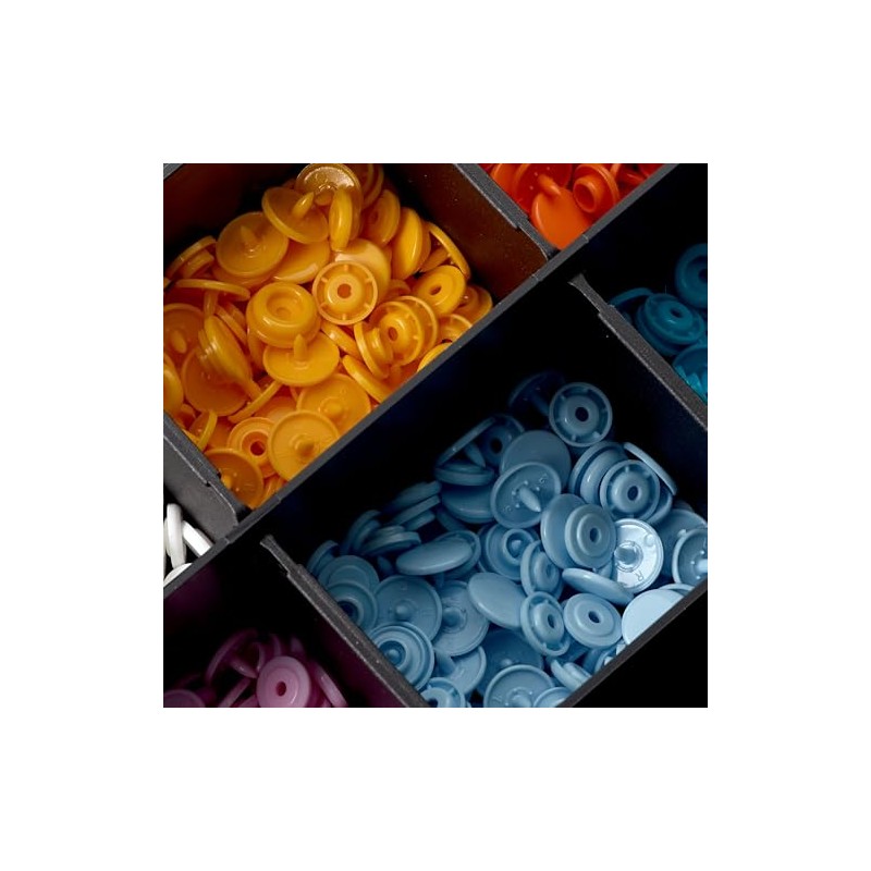 Prym Colour Snaps Box, Multicolored, 2 x 1 x 1