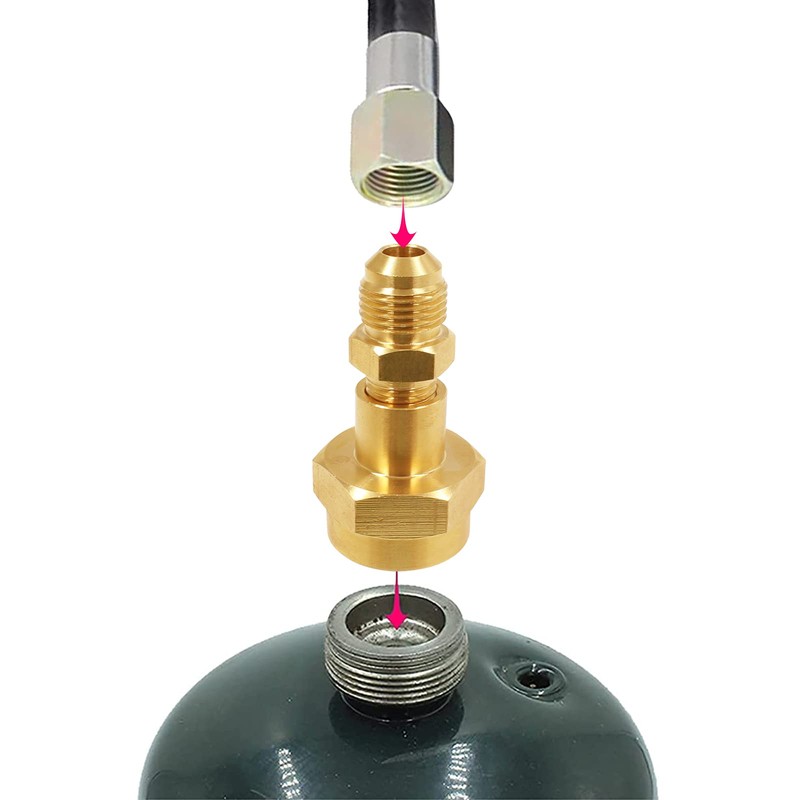 MENSI Brass Adapter with 3/8" Male Flare Thread Hook Up