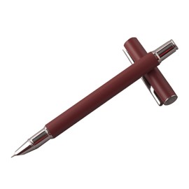 Pluma estilográfica con cartucho de tinta Estuche de pluma de metal Punta de pluma de iridio Apariencia mate Punta de 0.38 mm Flujo suave para tomar  