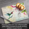 CounterArt Hummingbird 3mm Tempered Glass Cutting Board 10” x 8”