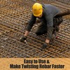 GEARLINTON Rebar Twister with Wooden Handle Concrete Iron Wire Tie