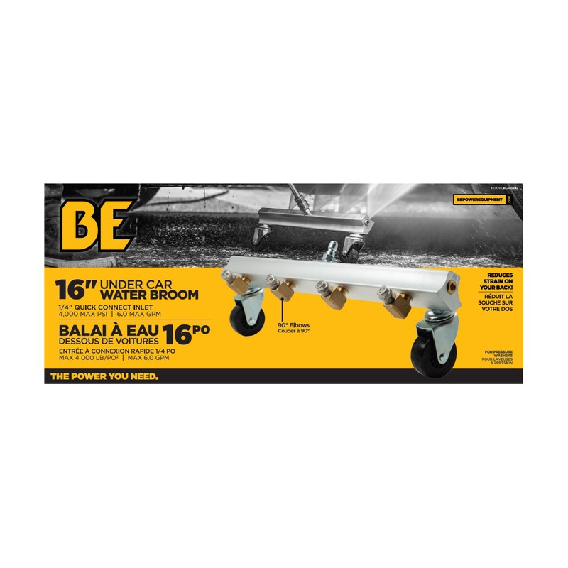 BE PRESSURE 85.400.062 16" Undercarriage Cleaner, 4000 PSI