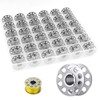 Jidyllic Sewing Machine Bobbins,36 Pcs Universal Metal Bobbins Sewing Machine