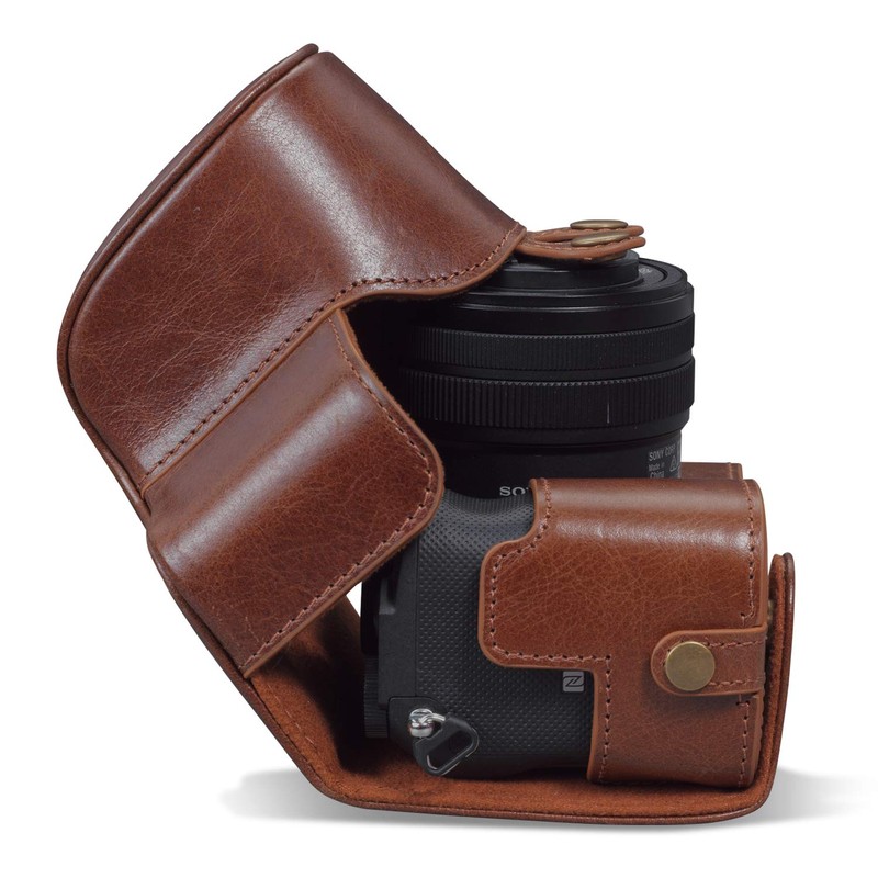 MegaGear MG1953 Ever Ready Genuine Leather Camera Case compatible with