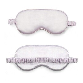 Magik Double-Sided Satin Silky Travel Sleep Eye Mask Cover Padded Blindfold Smooth (Light Purple, 1 Pack)