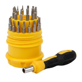 Set de Desarmador 31 Puntas Destornillador Relojero Joyero Electrónica Kit Estuche Portatil Reparacion Para Celulares Relojes Consolas Portatiles Laptop Puntas Magnéticas Intercambiables
