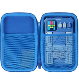 Lebakort Storage Case Compatible with GiiKER Super Slide Puzzle Games Original 500+ Challenges Brain Teaser Puzzle Toys for Kids Teens (Blue Case)