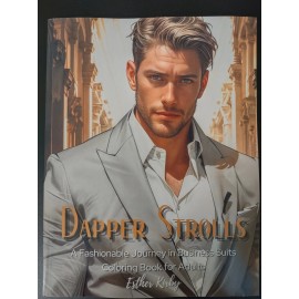 Handsome Men Coloring Book - Dapper Strolls