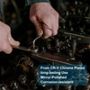 sourcing map 2Pcs Thin Combination Wrench Metrics 4mm 6-Point Ended