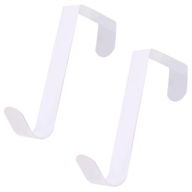 Toyland® Pack of 2-13cm Metal Over The Door Wreath Hangers - Ultra Slim - Seasonal Decoration Accessories