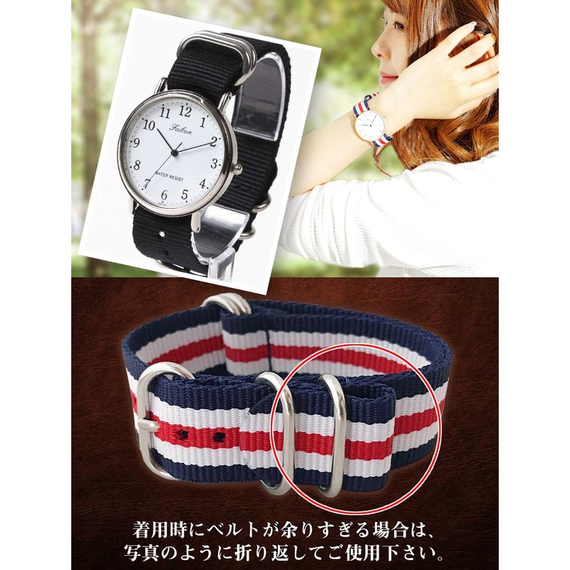Calme G10 NATO Watch Band, Premium Nylon, Easy Replacement Strap,