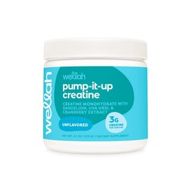 Wellah Nutrition Pump-It-Up Creatine – 50 Servings | Vegan, Gluten-Free, Flavored Creatine Monohydrate Supplement