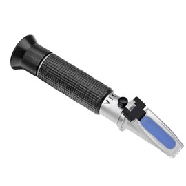 HHTEC Salinity Refractometer 0-10% specific gravity: 1.000 to 1.070 Salinometer for Saltwater Aquarium Tank Marine Industry Water Salinity Meter RHS 10 ATC