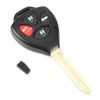 4 Buttons Car Remote Control Key Replacement Black Fits for