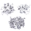 Pack of 100 Stainless Steel Earring Stopper Post Flat Pad