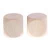 SONONIA 10pcs Wooden Blank Dice D6 Dice 3cm Game DIY