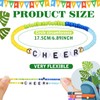 Ecation 96 Pcs Cheer Bracelets for Team Cheer Gifts Cheerleader