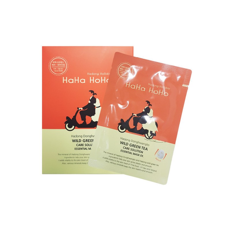 Green Tea/Essential/Mask/x4/Mask Sheet/Mask Pack