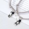 THE9SHOP 4 Pcs Pareja Iman Astronauta Atracción Pulseras Y Collares