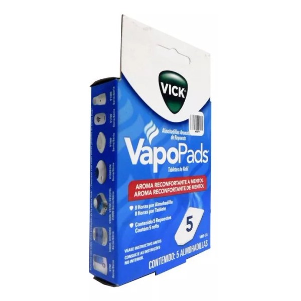 Vick Vapo Pads Refill Almohadilla Repuesto Vapopads Vick Aroma Vapor