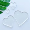 Clear Acrylic Heart Template Set, 1, 2, 3, 4 Inch,