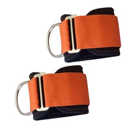 Kisangel Training Ankle Straps Attachment Elastic Ankle Brace Fixed Support Thigh Straps Cuffs Leg Protective Tool for Gym Workout