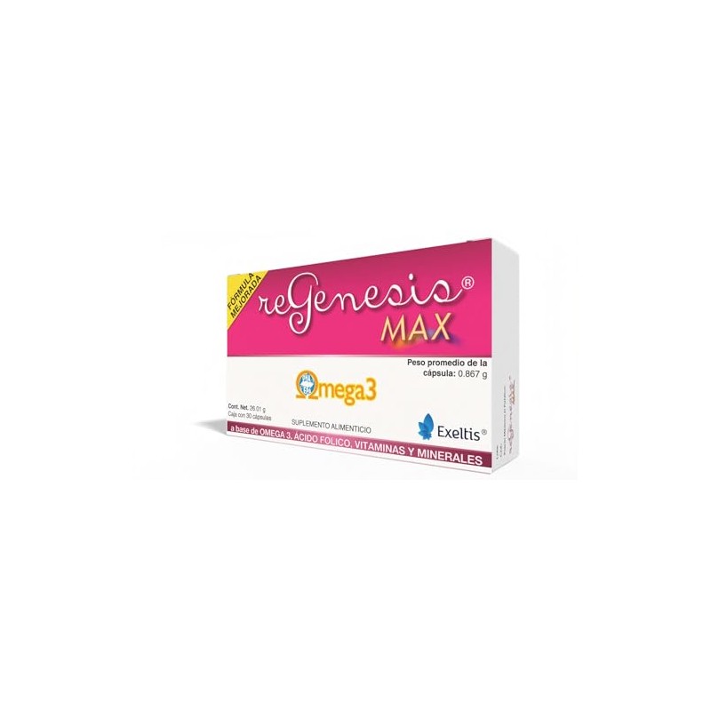 Regenesis Max Suplemento Alimenticio a base de Omega 3 (30