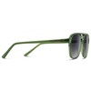 WearMe Pro Polarized Aviator Classic Double Bridge Women's Sunglasses (Emerald
