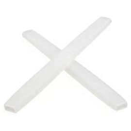 HeCheng Replacement Anti-Slip Rubber Silicon Temple Ear Socks for Eye Glasses Sunglasses Frames HTS008 (Milk White - 1 Pair)